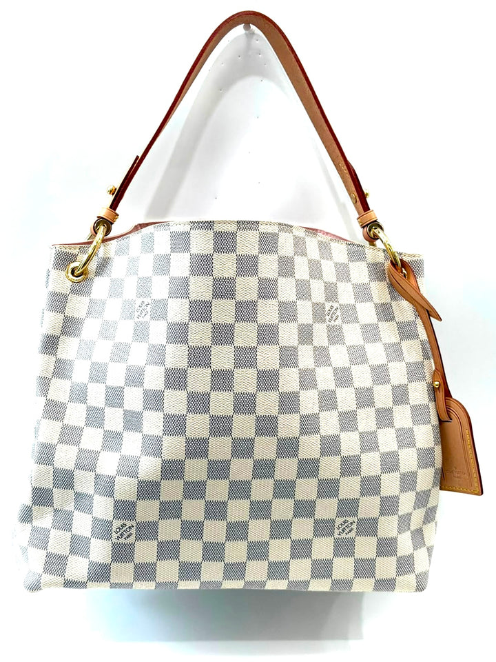 LOUIS VUITTON DAMIER AZUR GRACEFUL MM SHOULDER BAG