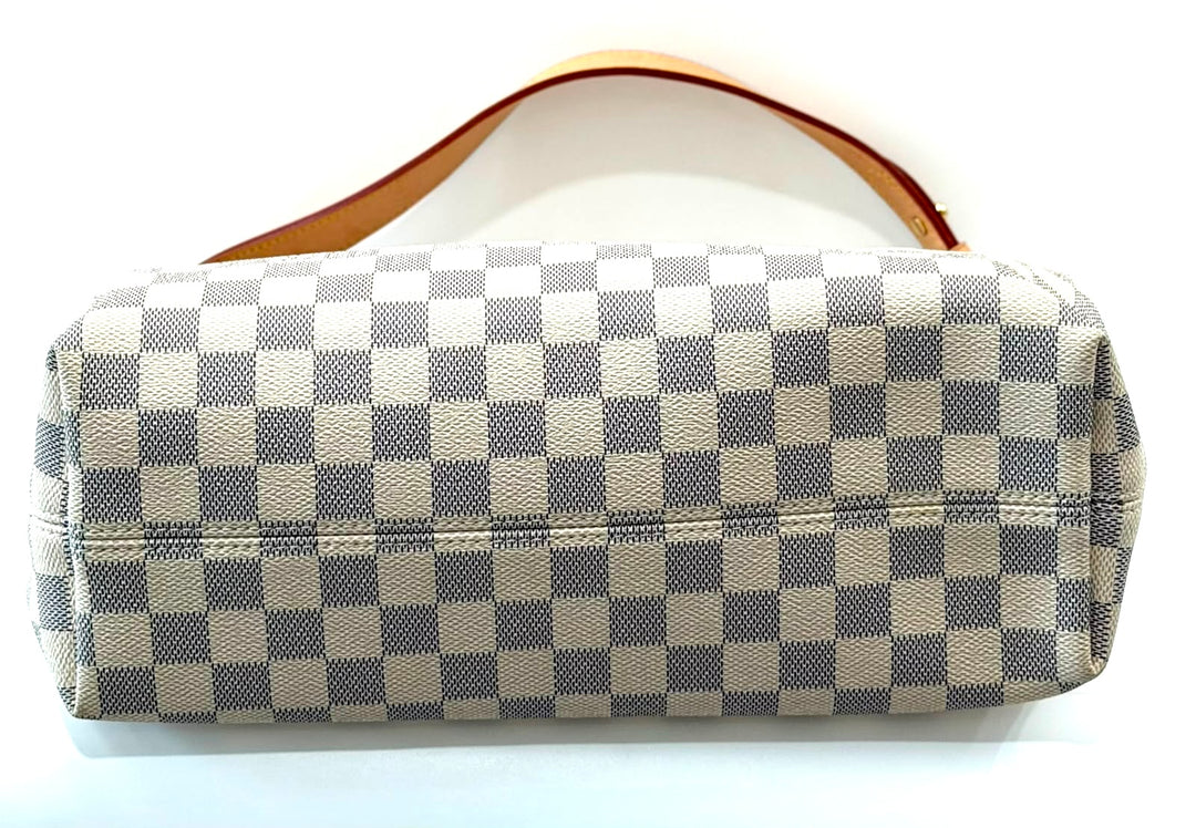 LOUIS VUITTON DAMIER AZUR GRACEFUL MM SHOULDER BAG