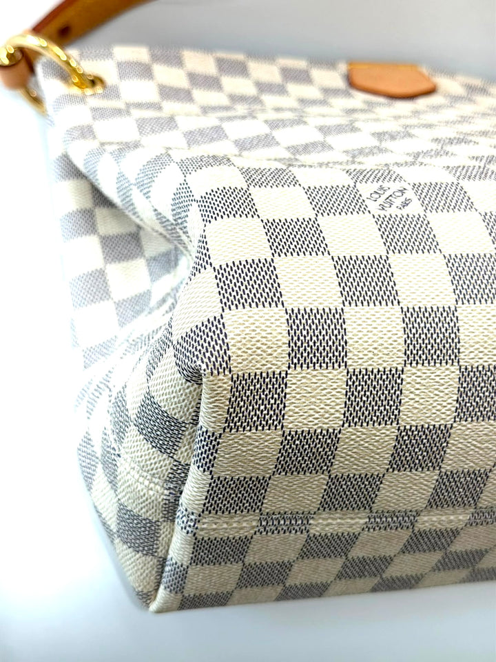 LOUIS VUITTON DAMIER AZUR GRACEFUL MM SHOULDER BAG
