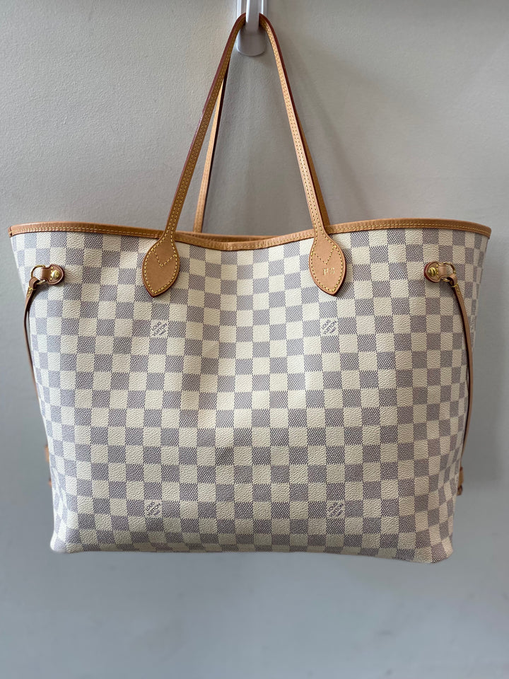 LOUIS VUITTON DAMIER AZUR NEVERFULL GM TOTE BAG