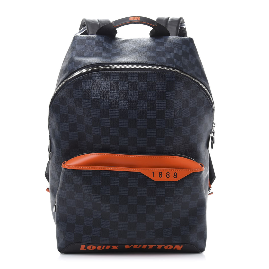 louis vuitton backpack 1888 LOUIS VUITTON DAMIER COBALT RACE DISCOVERY BACKPACK PM – Caroline's Fashion Luxuries
