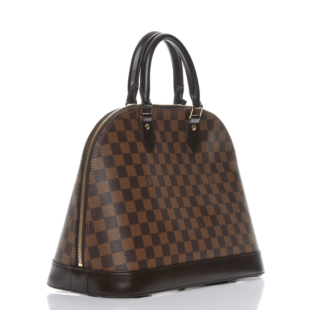 LOUIS VUITTON DAMIER EBENE ALMA MM SHOULDER BAG