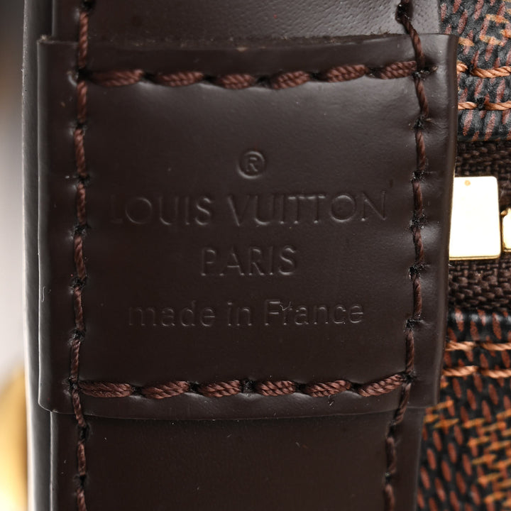 LOUIS VUITTON DAMIER EBENE ALMA MM SHOULDER BAG