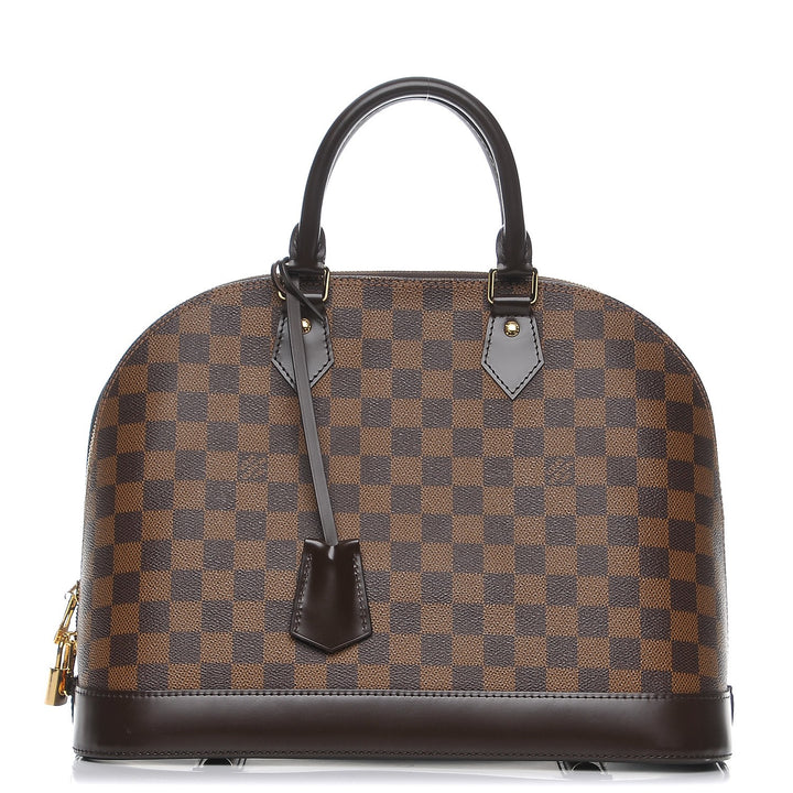 LOUIS VUITTON DAMIER EBENE ALMA MM SHOULDER BAG