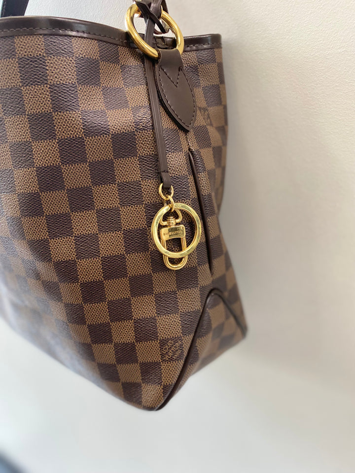 LOUIS VUITTON DAMIER EBENE DELIGHTFUL MM HANDBAG