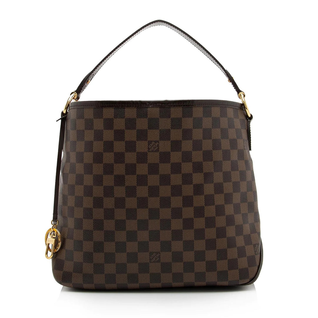 LOUIS VUITTON DAMIER EBENE DELIGHTFUL MM HANDBAG