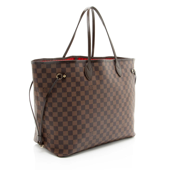 LOUIS VUITTON DAMIER EBENE NEVERFULL GM TOTE BAG