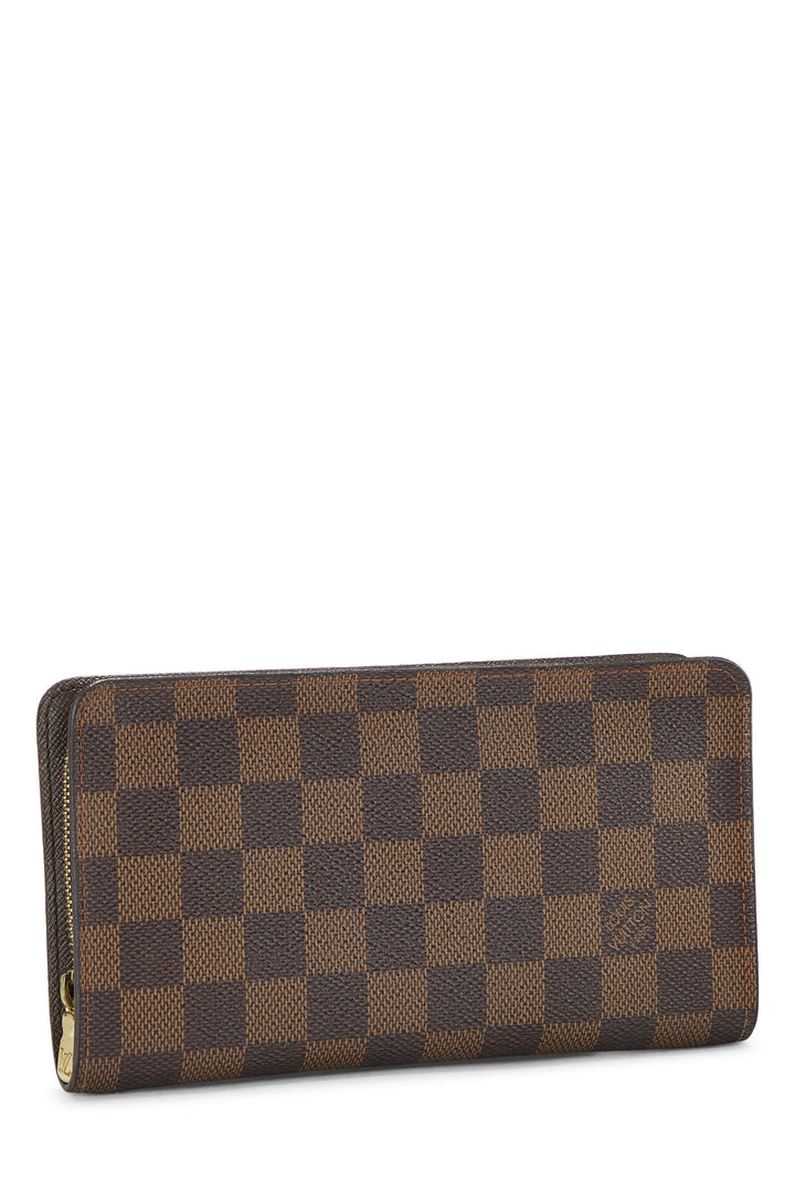 LOUIS VUITTON DAMIER EBENE PORTE MONNAIE ZIPPY WALLET