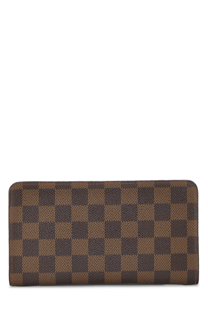 LOUIS VUITTON DAMIER EBENE PORTE MONNAIE ZIPPY WALLET