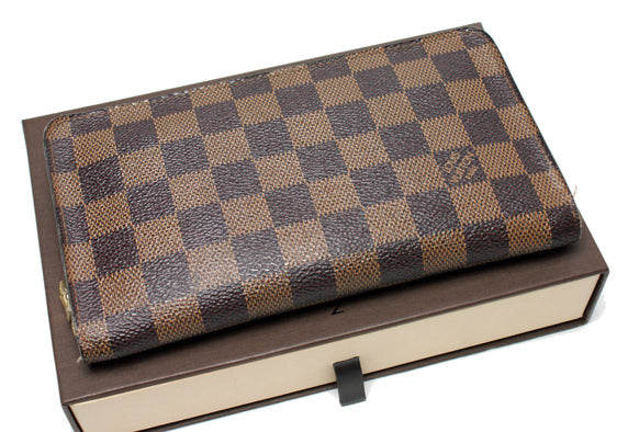 LOUIS VUITTON DAMIER EBENE PORTE MONNAIE ZIPPY WALLET