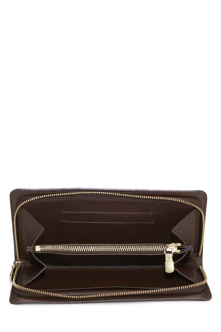 LOUIS VUITTON DAMIER EBENE PORTE MONNAIE ZIPPY WALLET