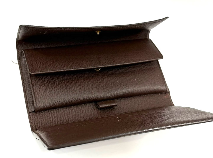 LOUIS VUITTON DAMIER EBENE VINTAGE SARAH WALLET