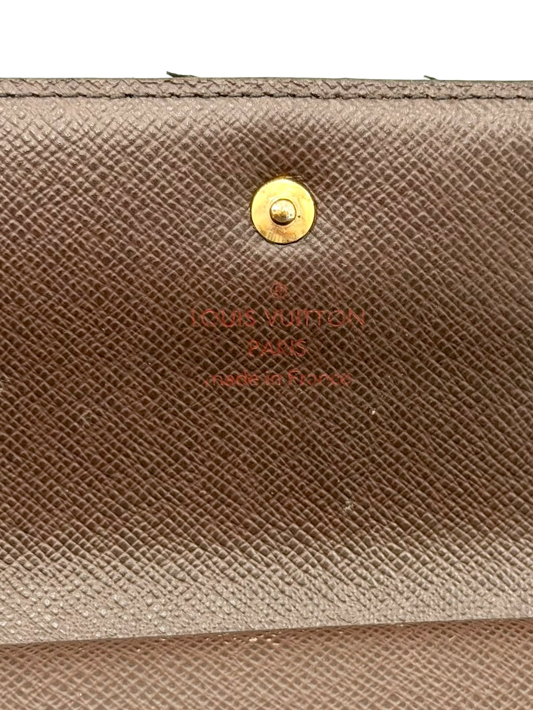 LOUIS VUITTON DAMIER EBENE VINTAGE SARAH WALLET