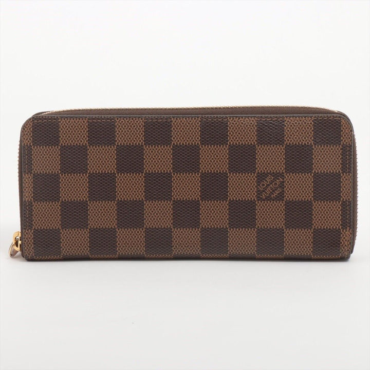 LOUIS VUITTON PORTEFEUILLE CLÉMENCE WALLET DAMIER EBENY ROSE BALLERINE