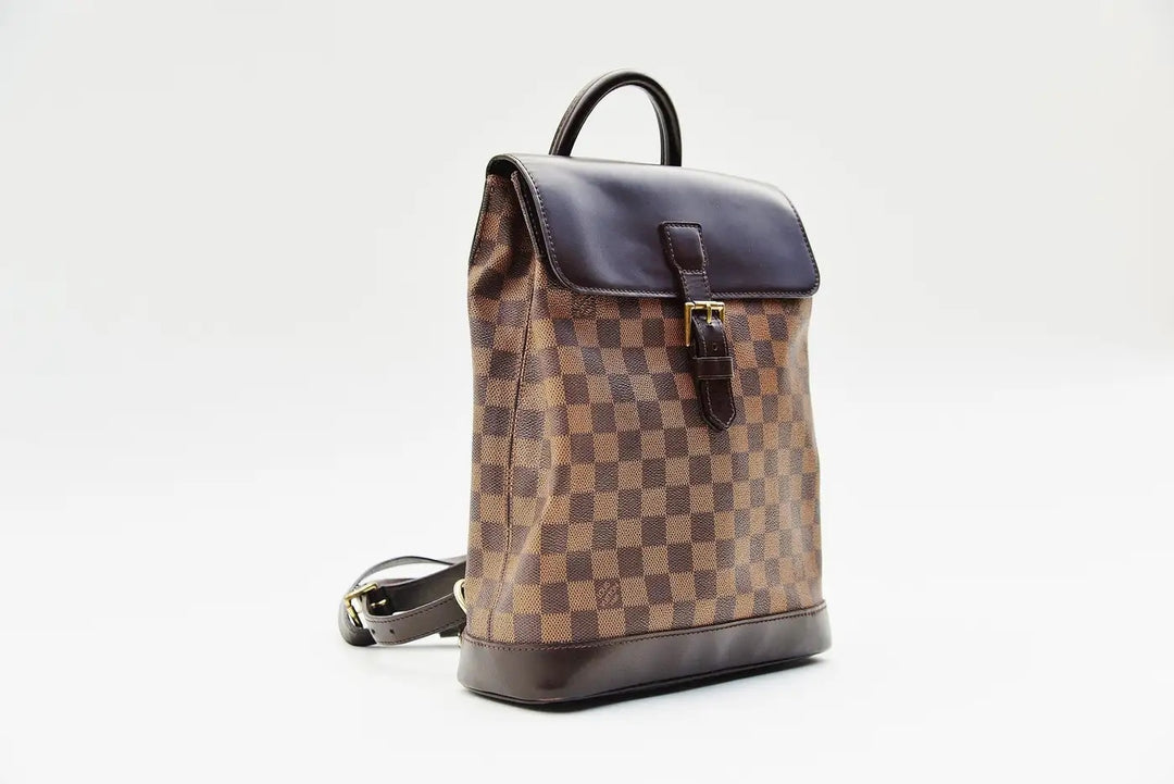 authentic louis vuitton damier soho backpack bag LOUIS VUITTON DAMIER EBENE SOHO BACKPACK – Caroline's Fashion Luxuries