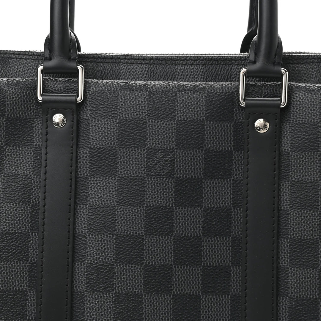 LOUIS VUITTON DAMIER GRAPHITE PORTE DOCUMENTS VOYAGE PM BAG