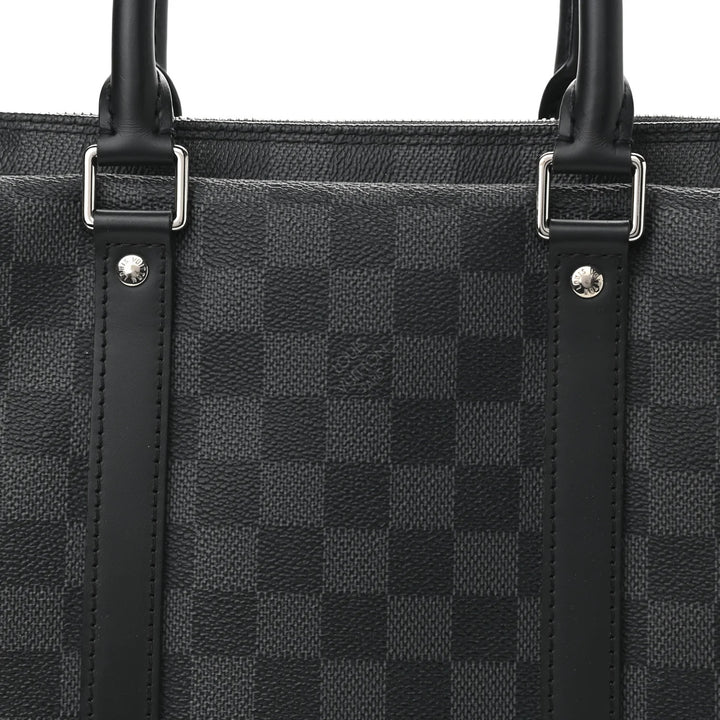 LOUIS VUITTON DAMIER GRAPHITE PORTE DOCUMENTS VOYAGE PM BAG