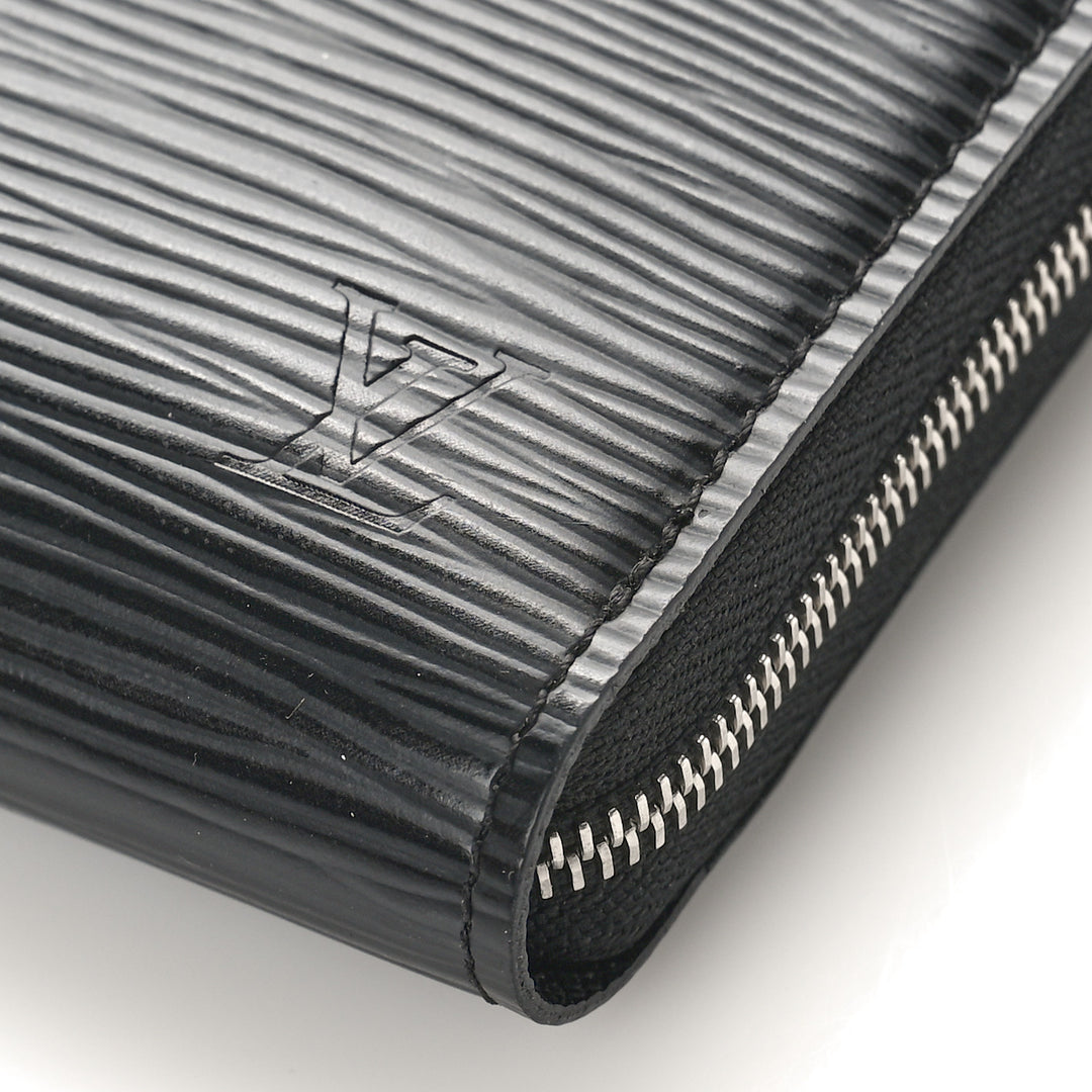 LOUIS VUITTON EPI LEATHER SMALL ZIPPY WALLET NOIR