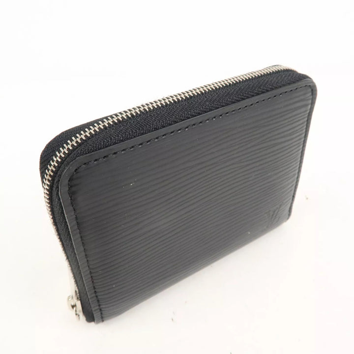 LOUIS VUITTON EPI LEATHER SMALL ZIPPY WALLET NOIR