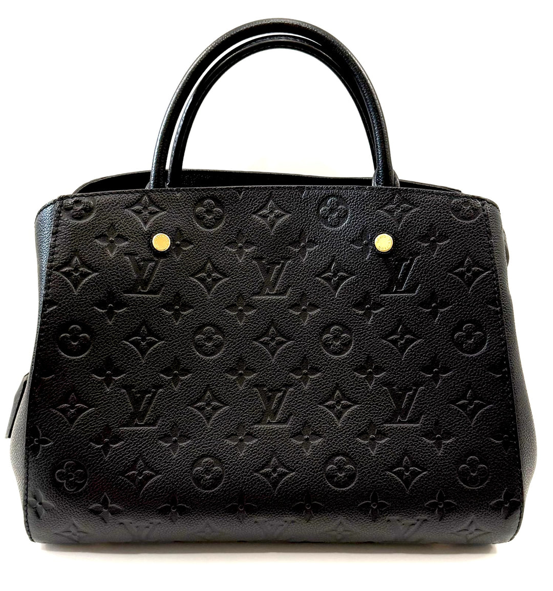 LOUIS VUITTON MONOGRAM EMPREINTE LEATHER MONTAIGNE MM BAG