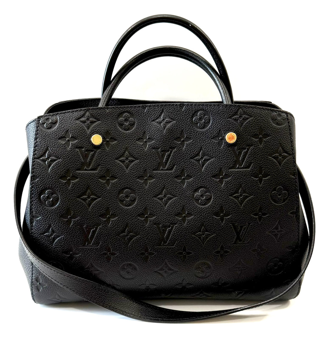 LOUIS VUITTON MONOGRAM EMPREINTE LEATHER MONTAIGNE MM BAG