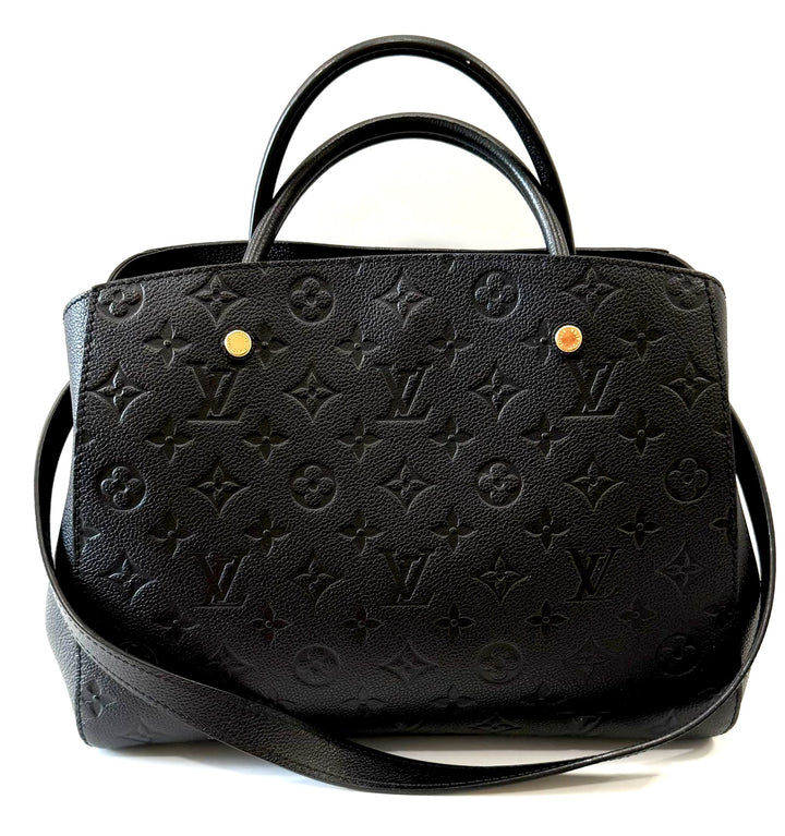 LOUIS VUITTON MONOGRAM EMPREINTE LEATHER MONTAIGNE MM BAG