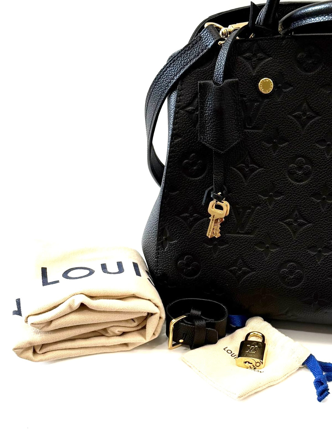 LOUIS VUITTON MONOGRAM EMPREINTE LEATHER MONTAIGNE MM BAG