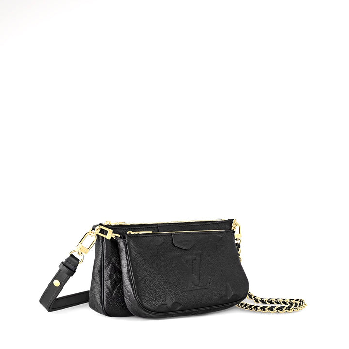 LOUIS VUITTON EMPREINTE LEATHER MONOGRAM MULTI POCHETTE CROSSBODY BAG
