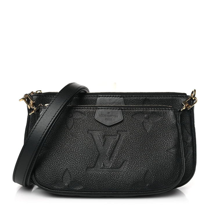 LOUIS VUITTON EMPREINTE LEATHER MONOGRAM MULTI POCHETTE CROSSBODY BAG