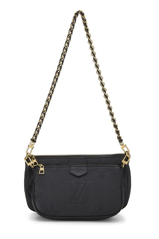 LOUIS VUITTON EMPREINTE LEATHER MONOGRAM MULTI POCHETTE CROSSBODY BAG
