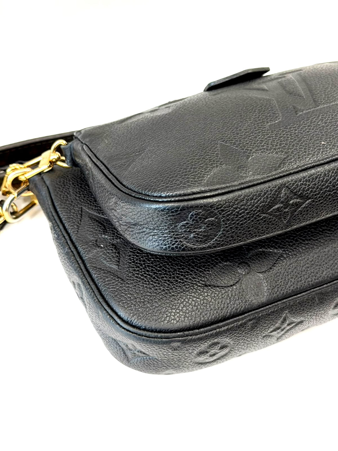 LOUIS VUITTON EMPREINTE LEATHER MONOGRAM MULTI POCHETTE CROSSBODY BAG