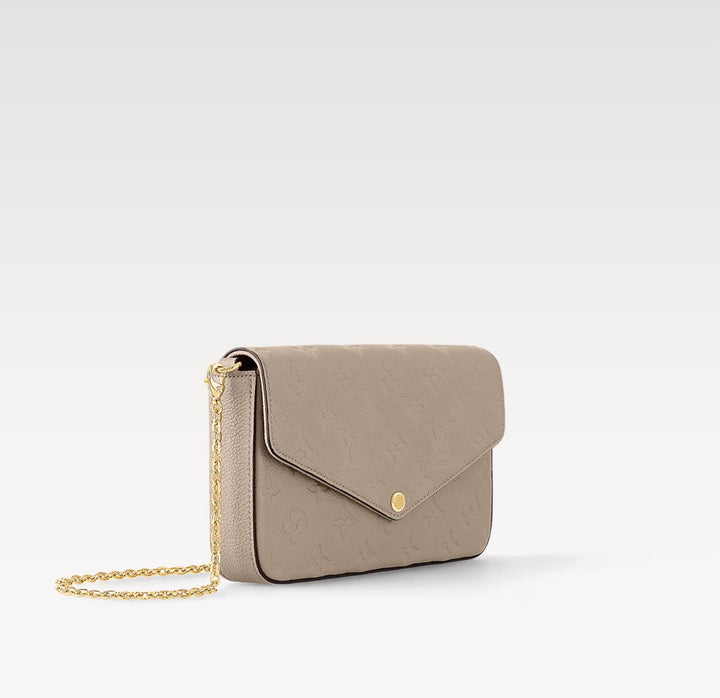 LOUIS VUITTON MONOGRAM EMPREINTE LEATHER POCHETTE FÉLICIE CROSSBODY