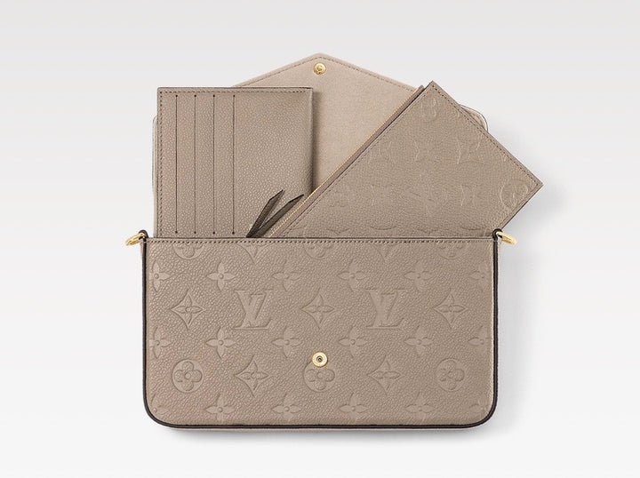 LOUIS VUITTON MONOGRAM EMPREINTE LEATHER POCHETTE FÉLICIE CROSSBODY