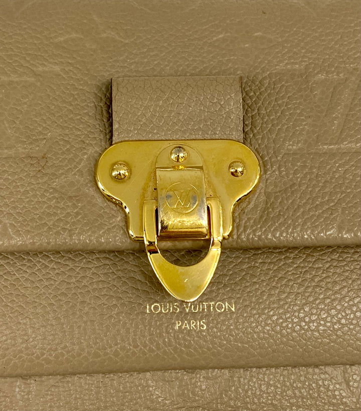 LOUIS VUITTON EMPREINTE LEATHER VAVIN WALLET ON CHAIN