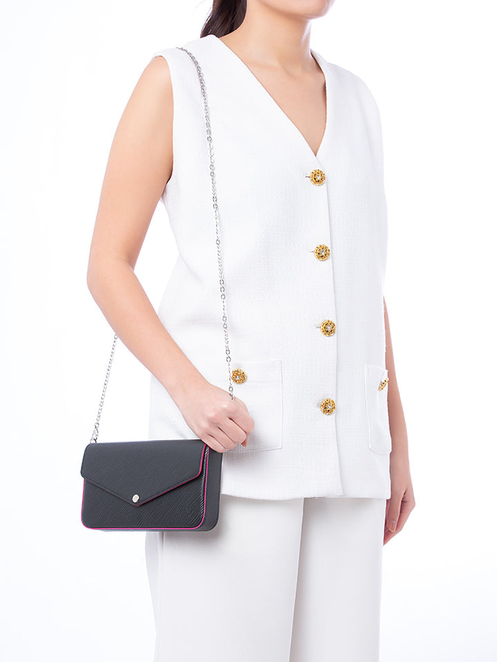 LOUIS VUITTON EPI LEATHER FELICIE POCHETTE CROSSBODY BAG
