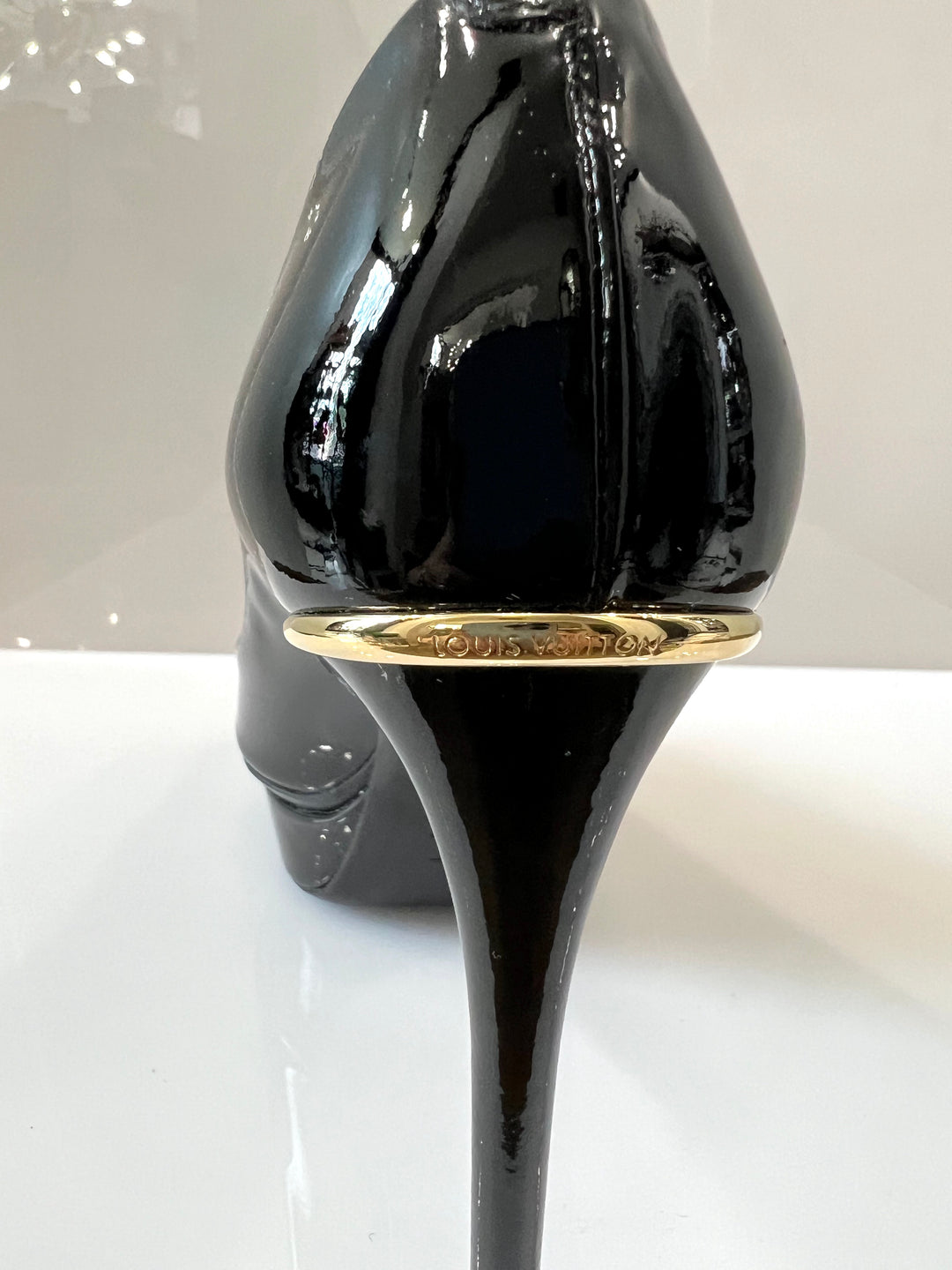 LOUIS VUITTON EYELINE PEEP TOE PLATFORM PUMPS