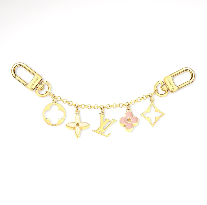LOUIS VUITTON FLEUR DE MONOGRAM CHAIN BAG CHARM