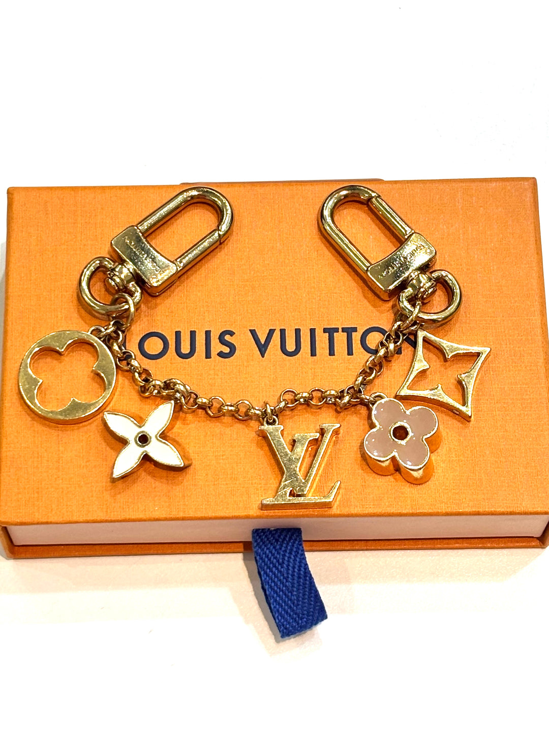 LOUIS VUITTON FLEUR DE MONOGRAM CHAIN BAG CHARM