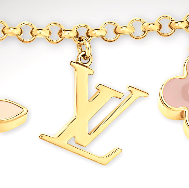 LOUIS VUITTON FLEUR DE MONOGRAM CHAIN BAG CHARM