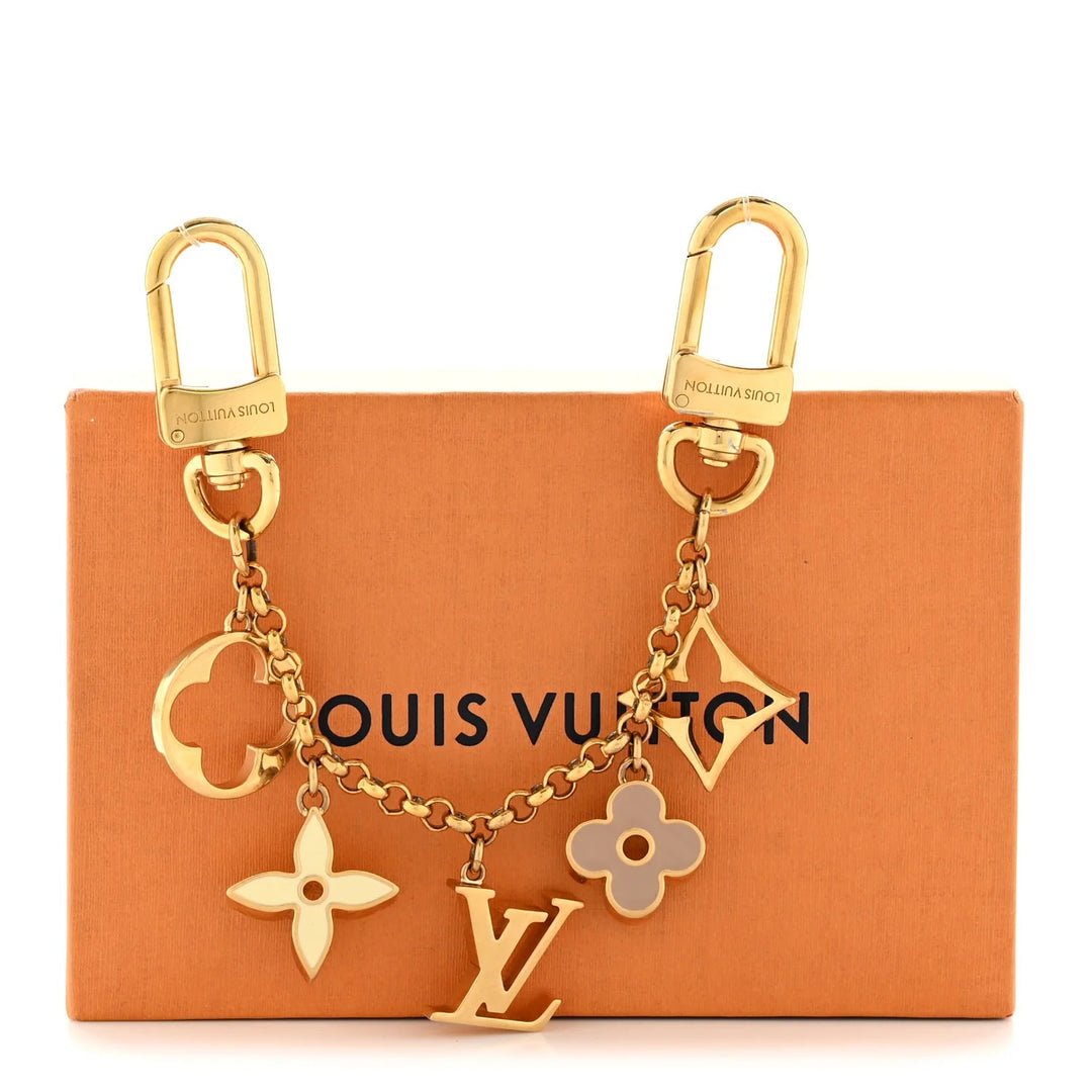 LOUIS VUITTON FLEUR DE MONOGRAM CHAIN BAG CHARM