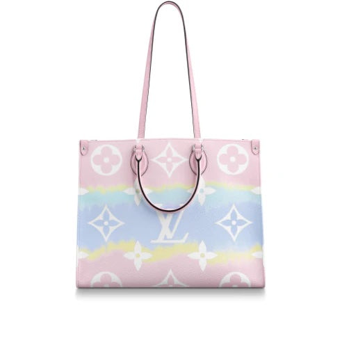 LOUIS VUITTON GIANT MONOGRAM ESCALE ONTHEGO GM TOTE IN PASTEL