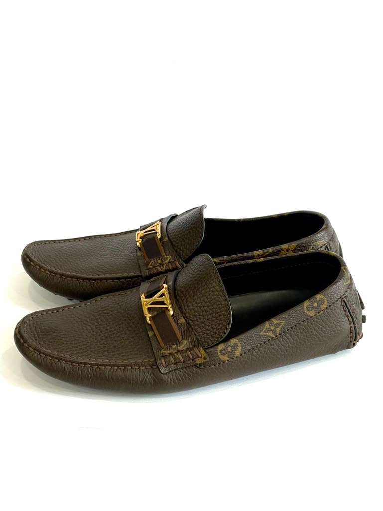 LOUIS VUITTON HOCKENHEIM CALFSKIN LEATHER DRIVER LOAFERS