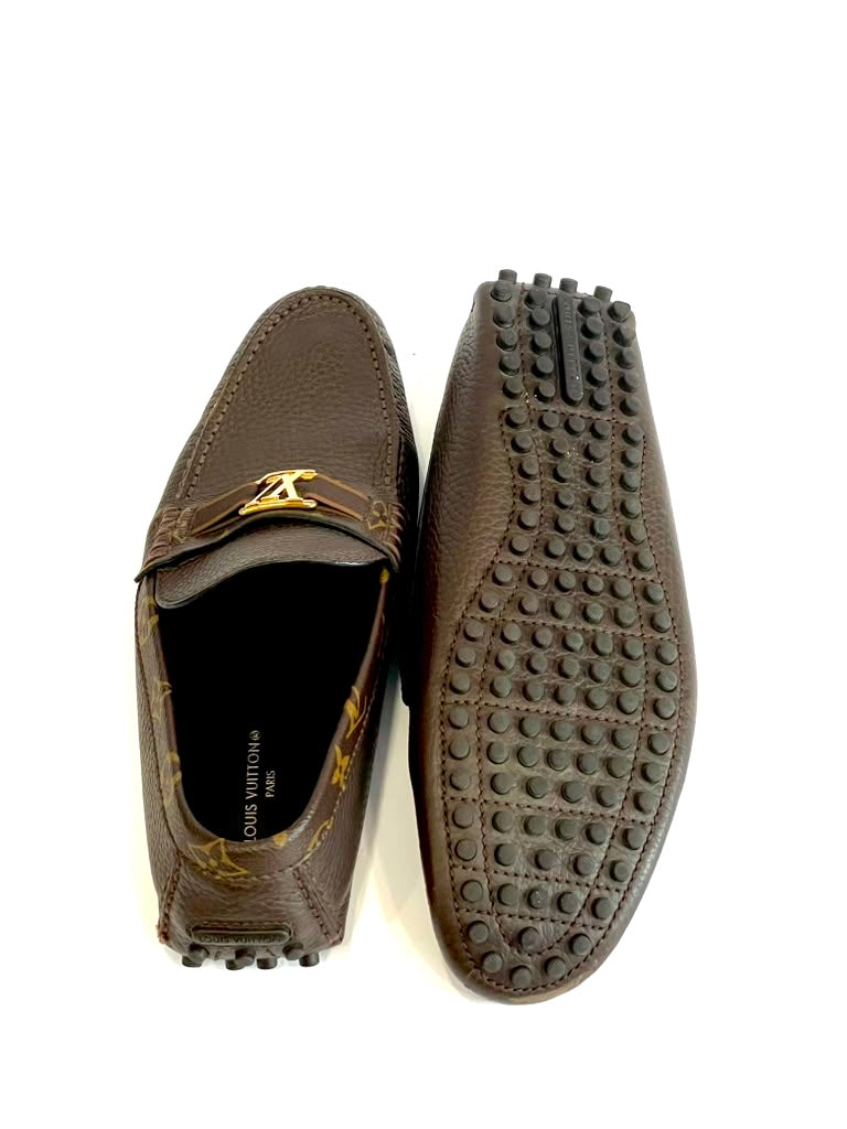 LOUIS VUITTON HOCKENHEIM CALFSKIN LEATHER DRIVER LOAFERS
