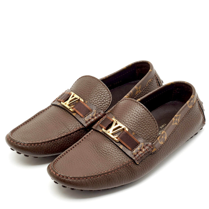 LOUIS VUITTON HOCKENHEIM CALFSKIN LEATHER DRIVER LOAFERS
