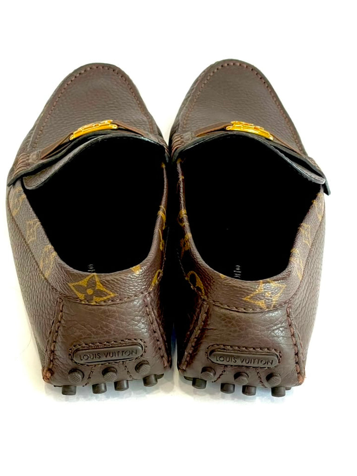 LOUIS VUITTON HOCKENHEIM CALFSKIN LEATHER DRIVER LOAFERS