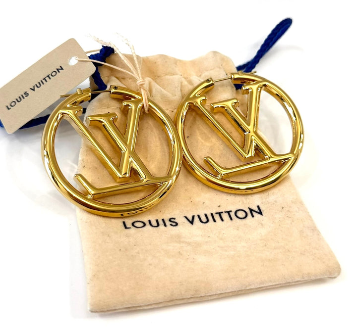 LOUIS VUITTON LOUISE HOOP EARRINGS