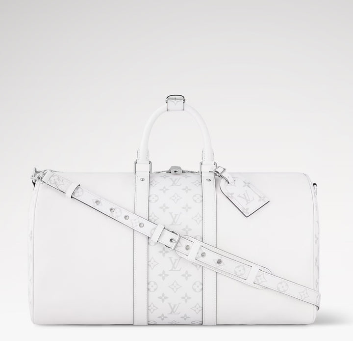 LOUIS VUITTON TAIGA MONOGRAM KEEPALL BANDOULIÈRE 50 BAG