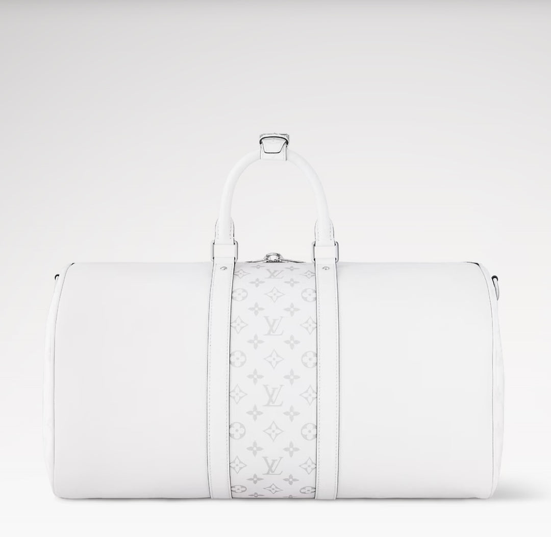 LOUIS VUITTON TAIGA MONOGRAM KEEPALL BANDOULIÈRE 50 BAG