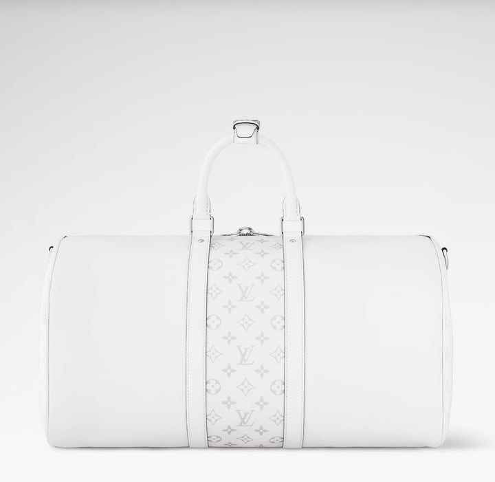 LOUIS VUITTON TAIGA MONOGRAM KEEPALL BANDOULIÈRE 50 BAG