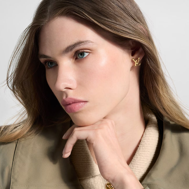 LOUIS VUITTON LV INITIALS ICONIC STUD EARRINGS